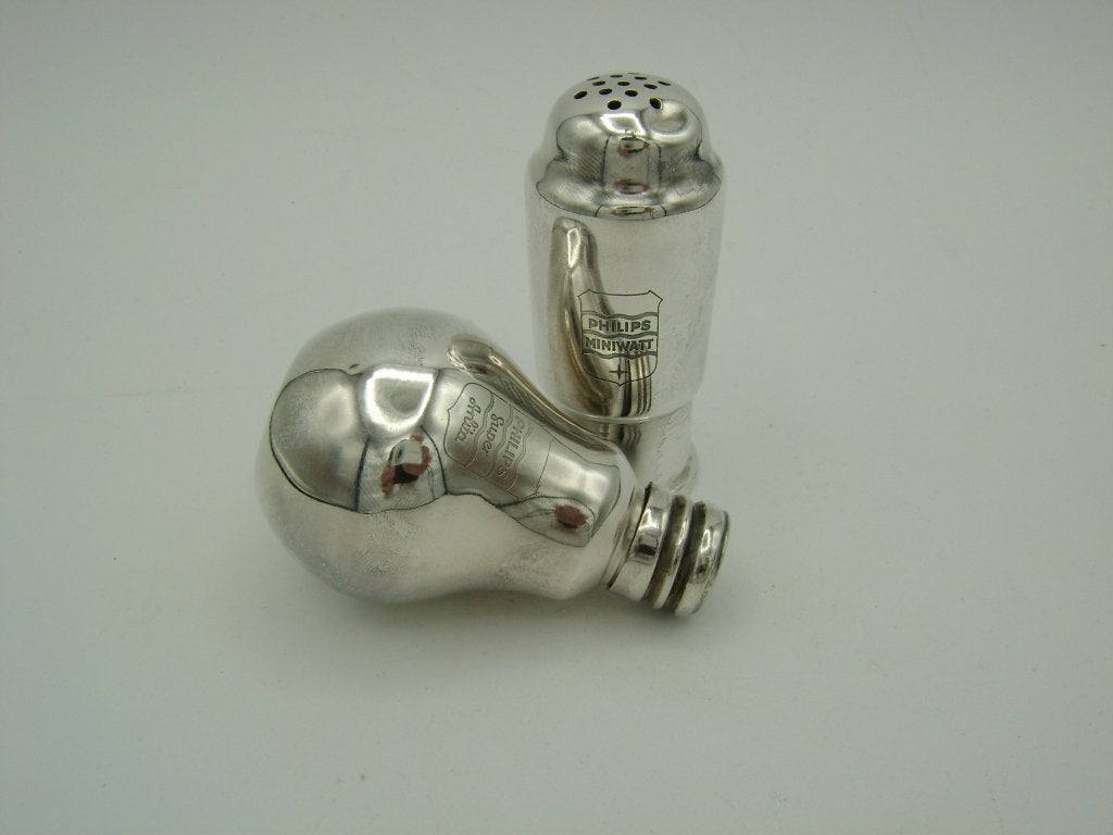 art deco verzilverd Philips peper en zoutvat, Ophalen of Verzenden