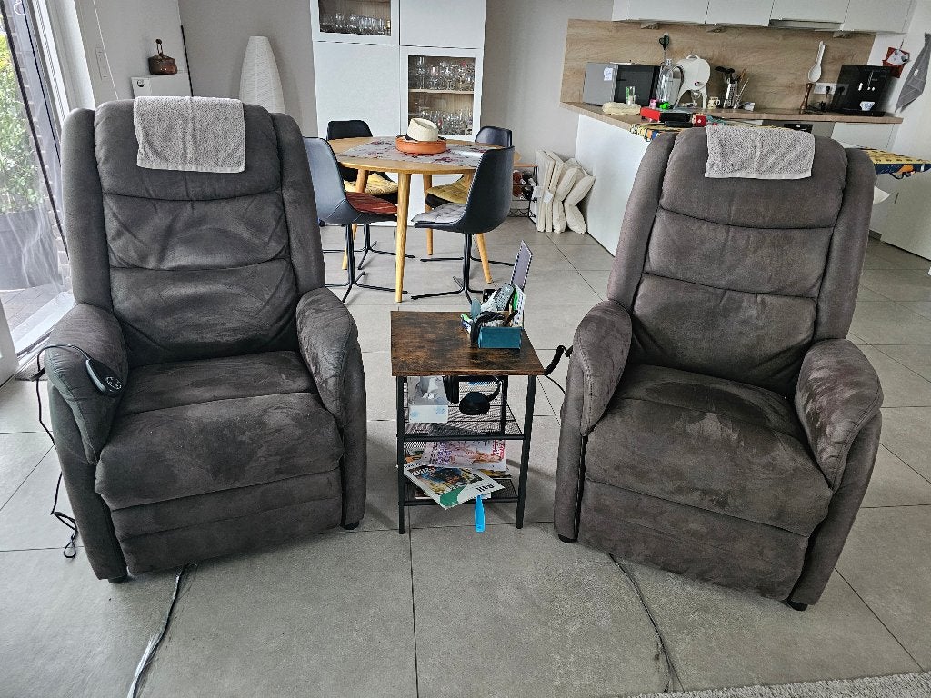 2 Relax électrique, Maison & Meubles, 100 à 125 cm, Comme neuf, Enlèvement, 50 à 75 cm