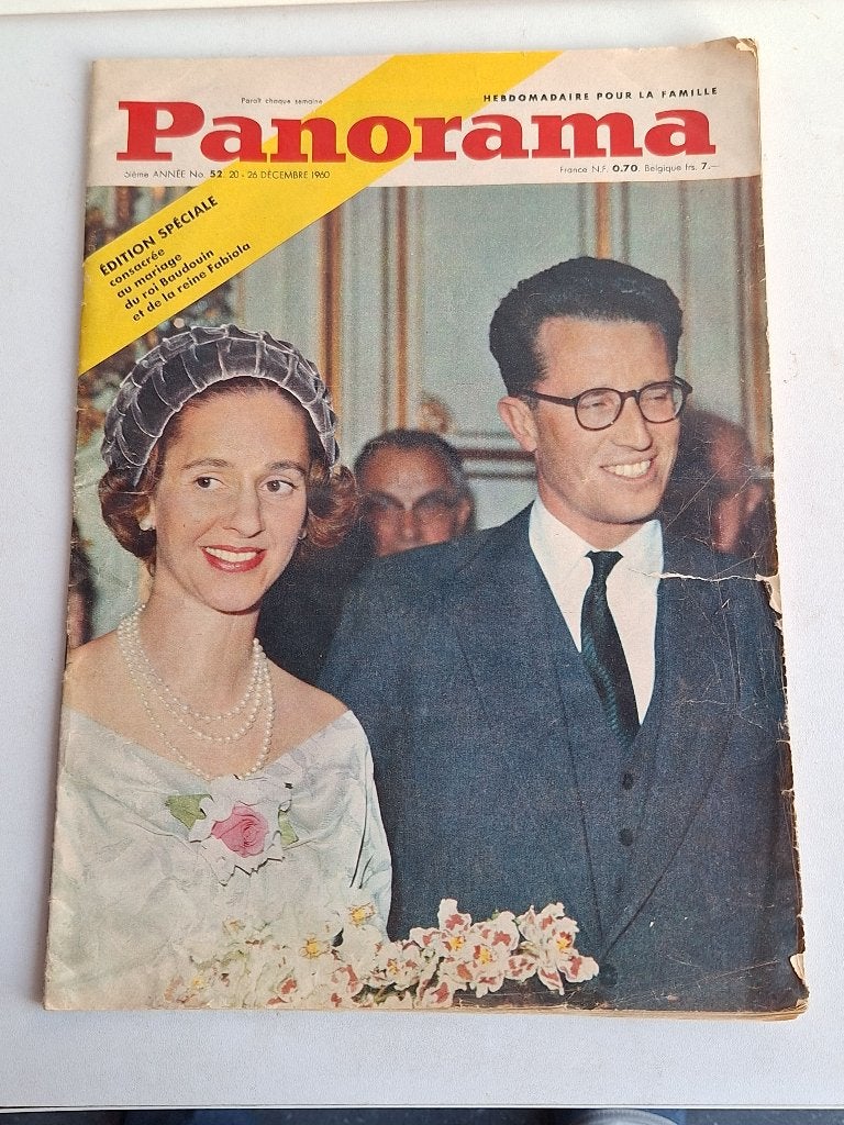 Revue Panorama 1960 Édition spéciale mariage Baudouin, Enlèvement ou Envoi, Utilisé, Magazine ou livre