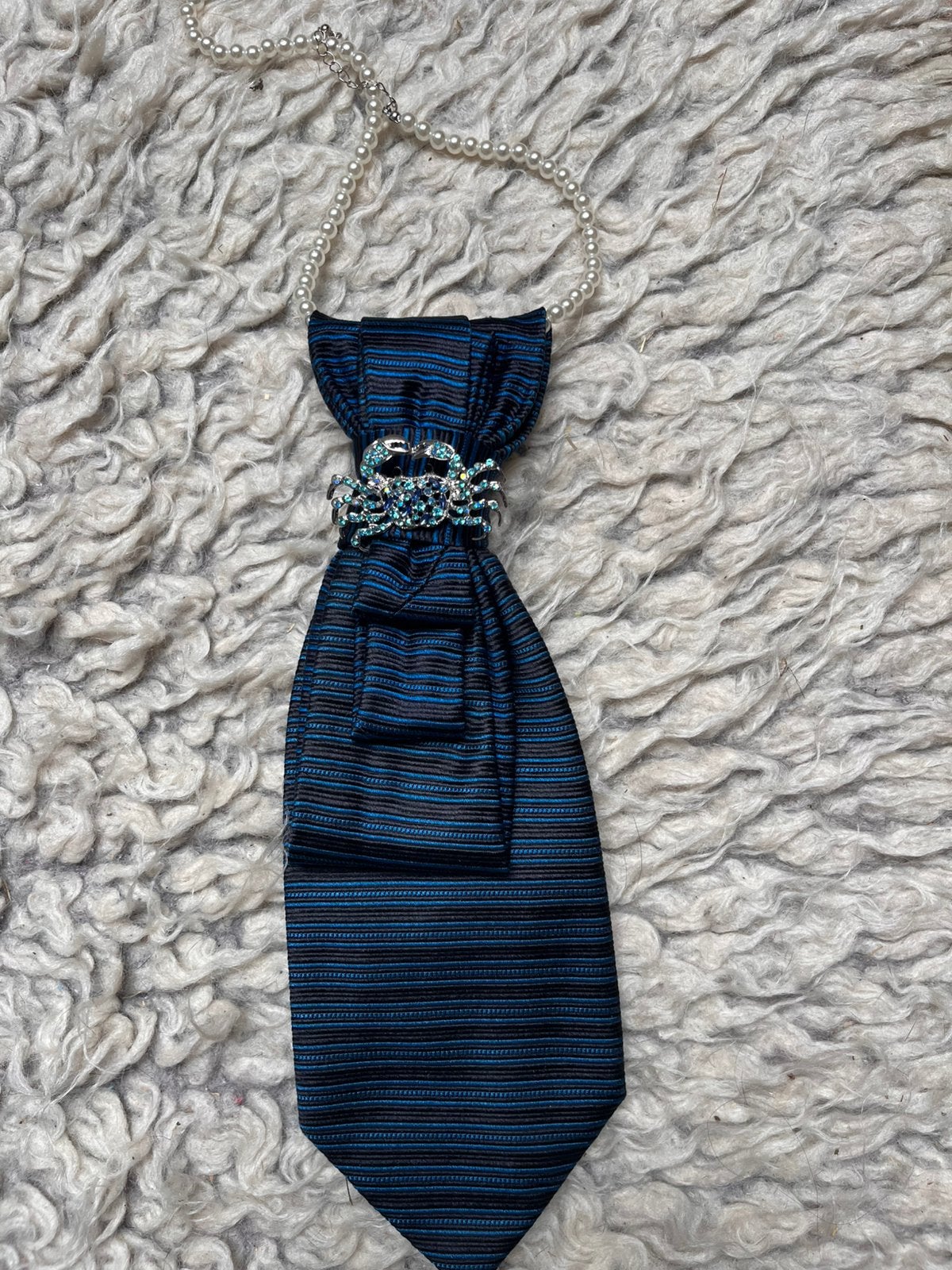 Stropdasketting, Verzenden, Zo goed als nieuw, Blauw, Verstelbaar