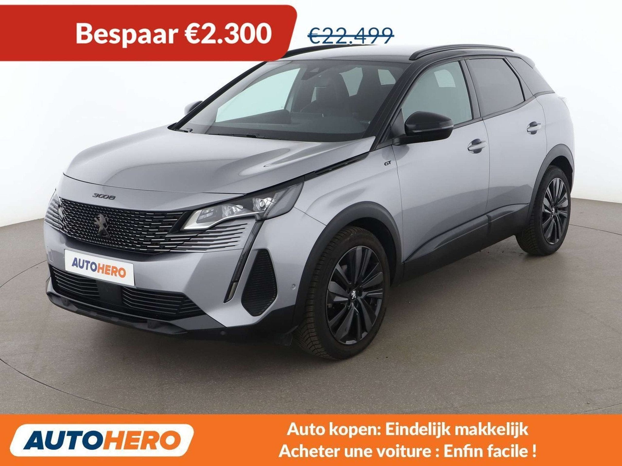 Peugeot 3008 1.2 PureTech Allure Pack GT (automatique), Autos, Argent ou Gris, Achat, Euro 6, 5 portes