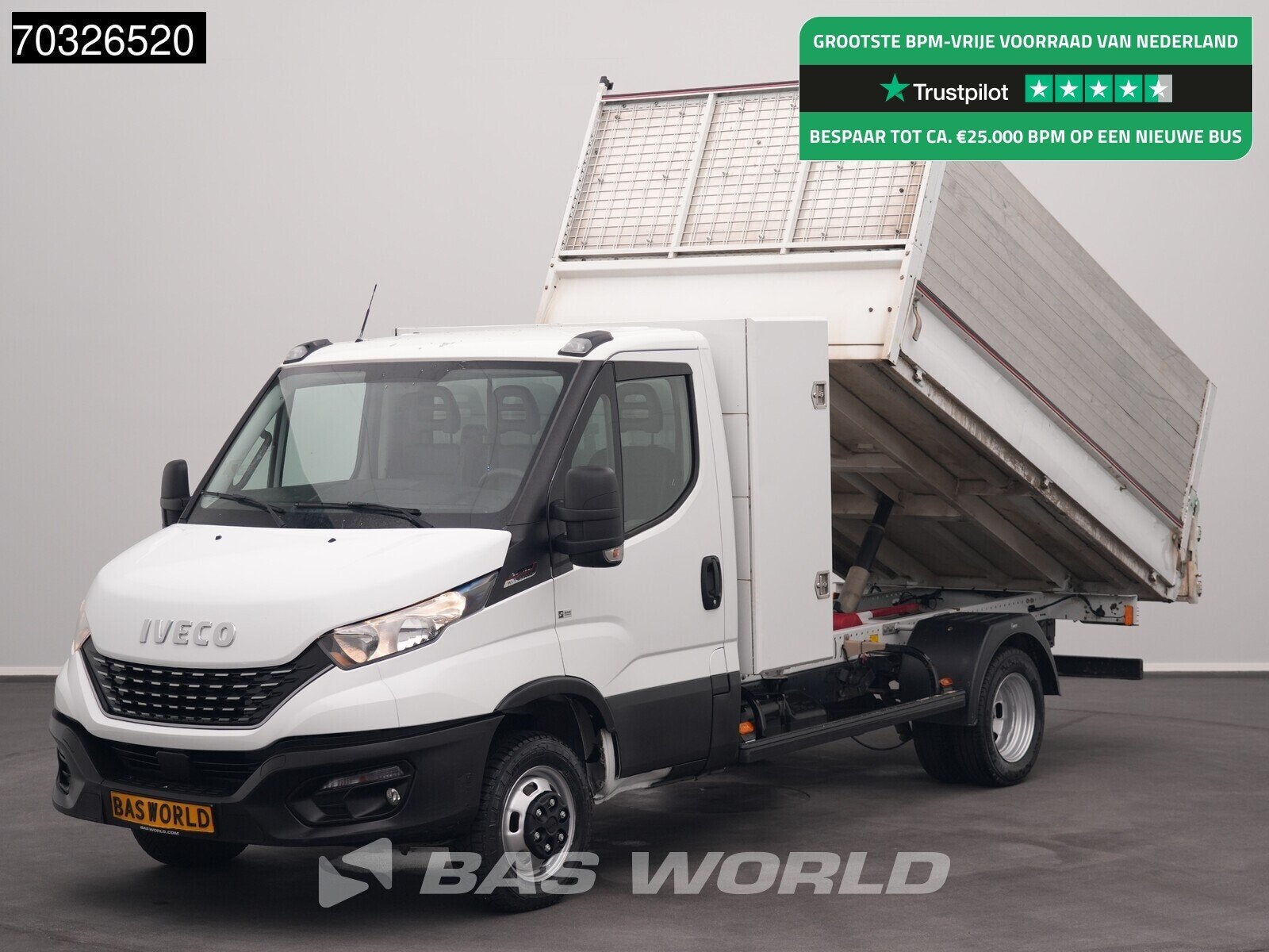 Iveco Daily 35C18 3.0L Automaat Kipper met Kist Dubbellucht, Cuir, Achat, Euro 6, Entreprise