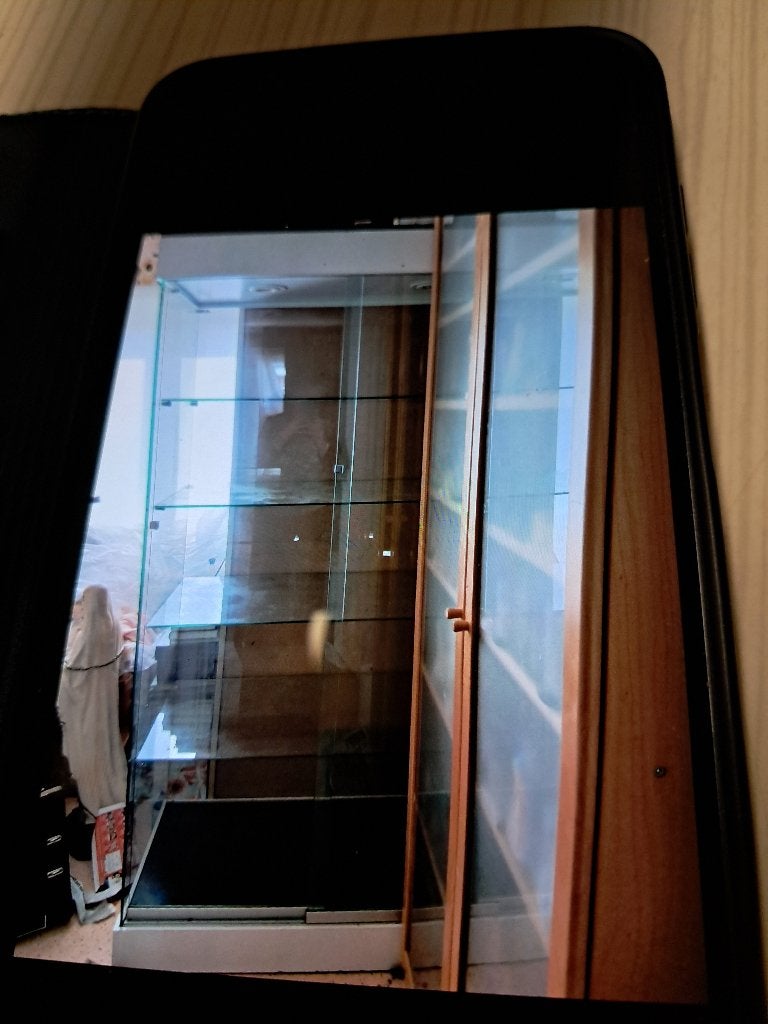Verzamel kast in  glas, Enlèvement, Verre
