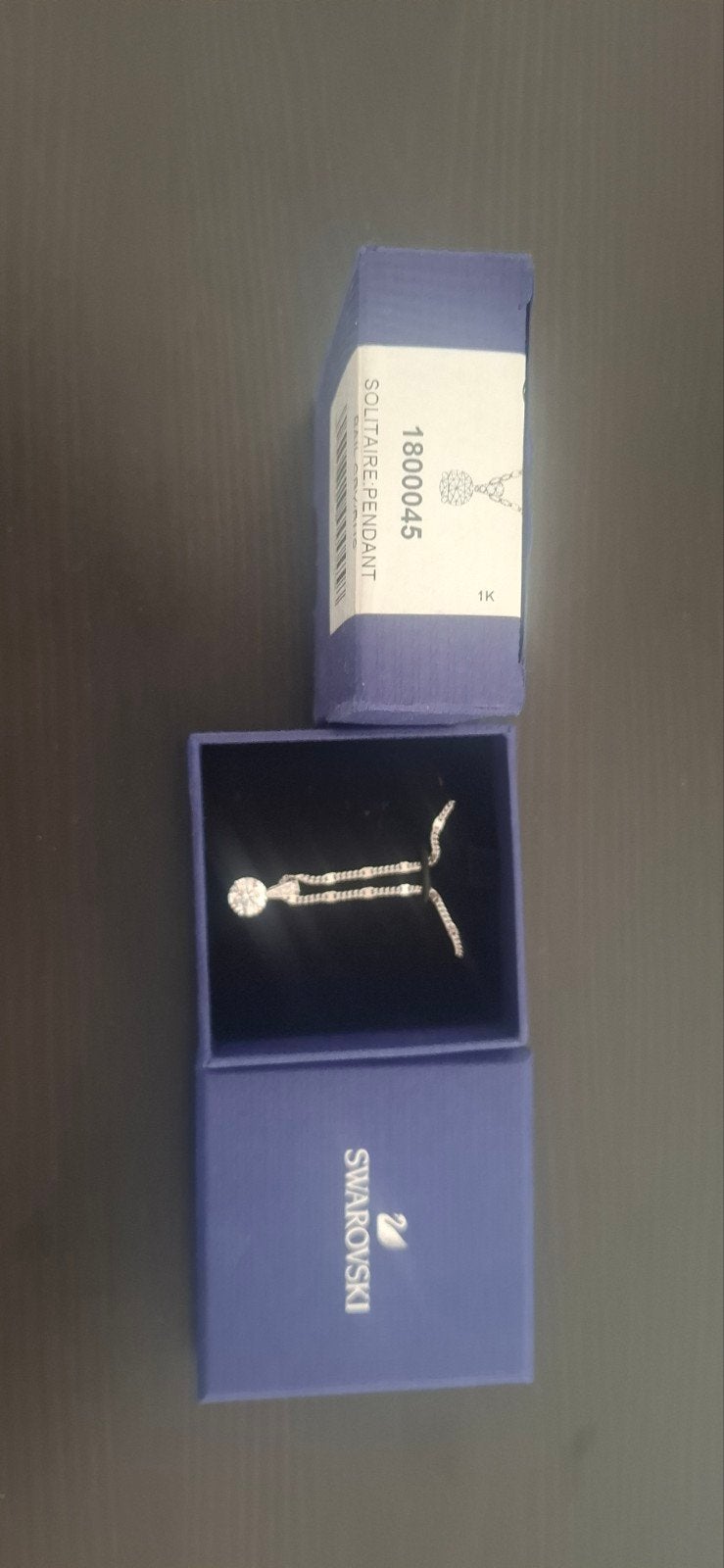 Swarovski halsketting + hanger, Ophalen of Verzenden