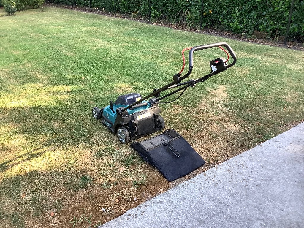 Grasmachine, Tuin en Terras, Grasmaaiers, Ophalen, Cirkelmaaier, Opvangzak, Elektrische grasmaaier
