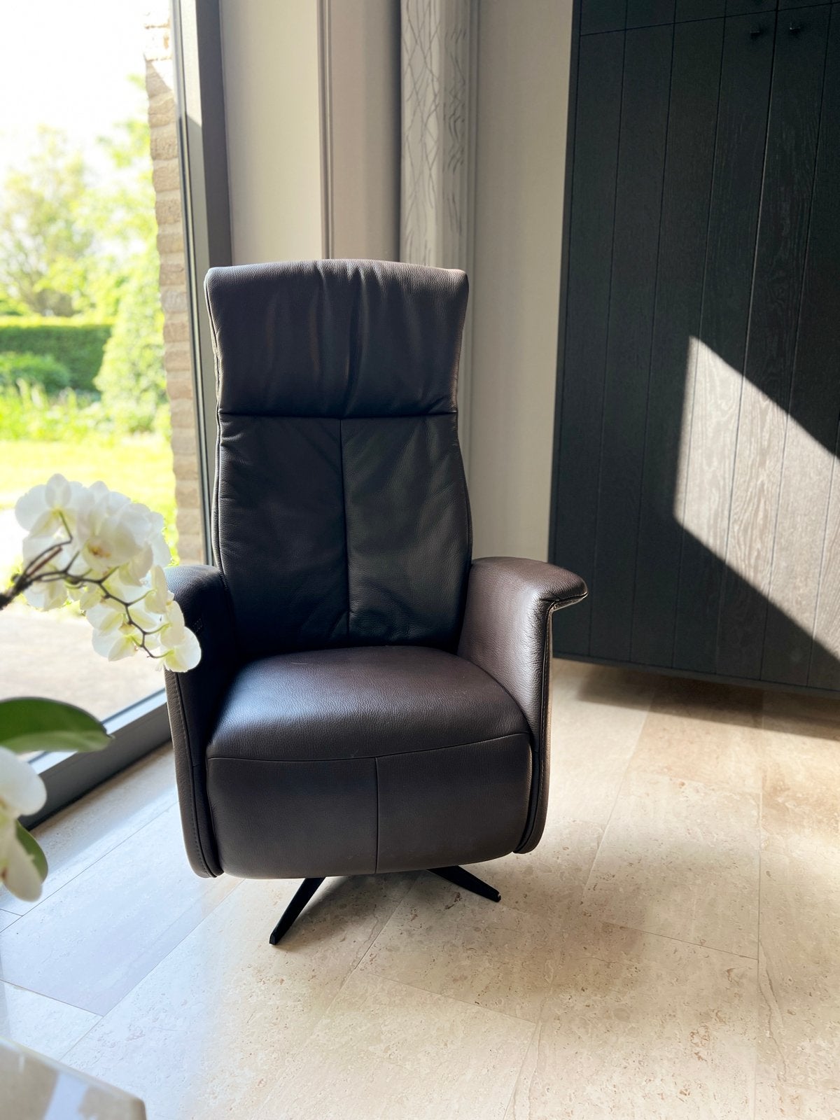 Relax zetel leder, Ophalen, Zo goed als nieuw