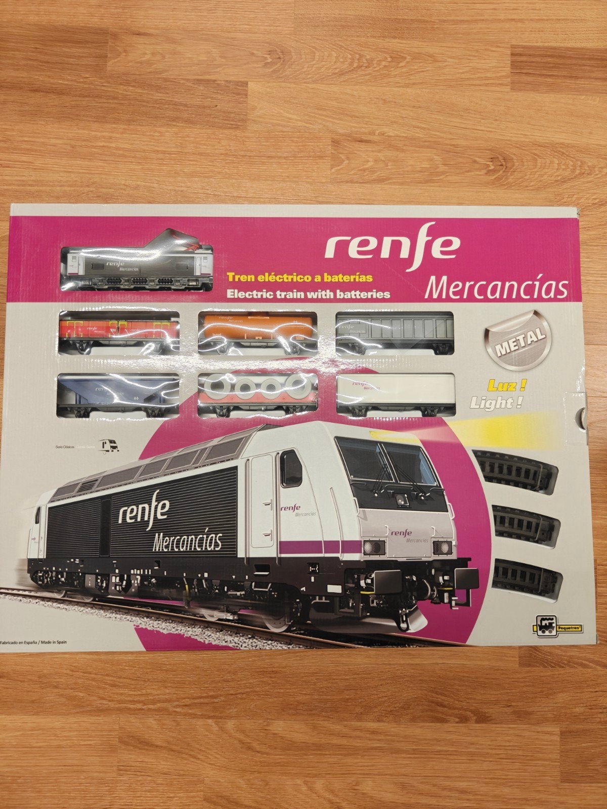 Pequetren Renfe Mercancías Elektrische Treinset, Hobby en Vrije tijd, Ophalen of Verzenden, Treinset