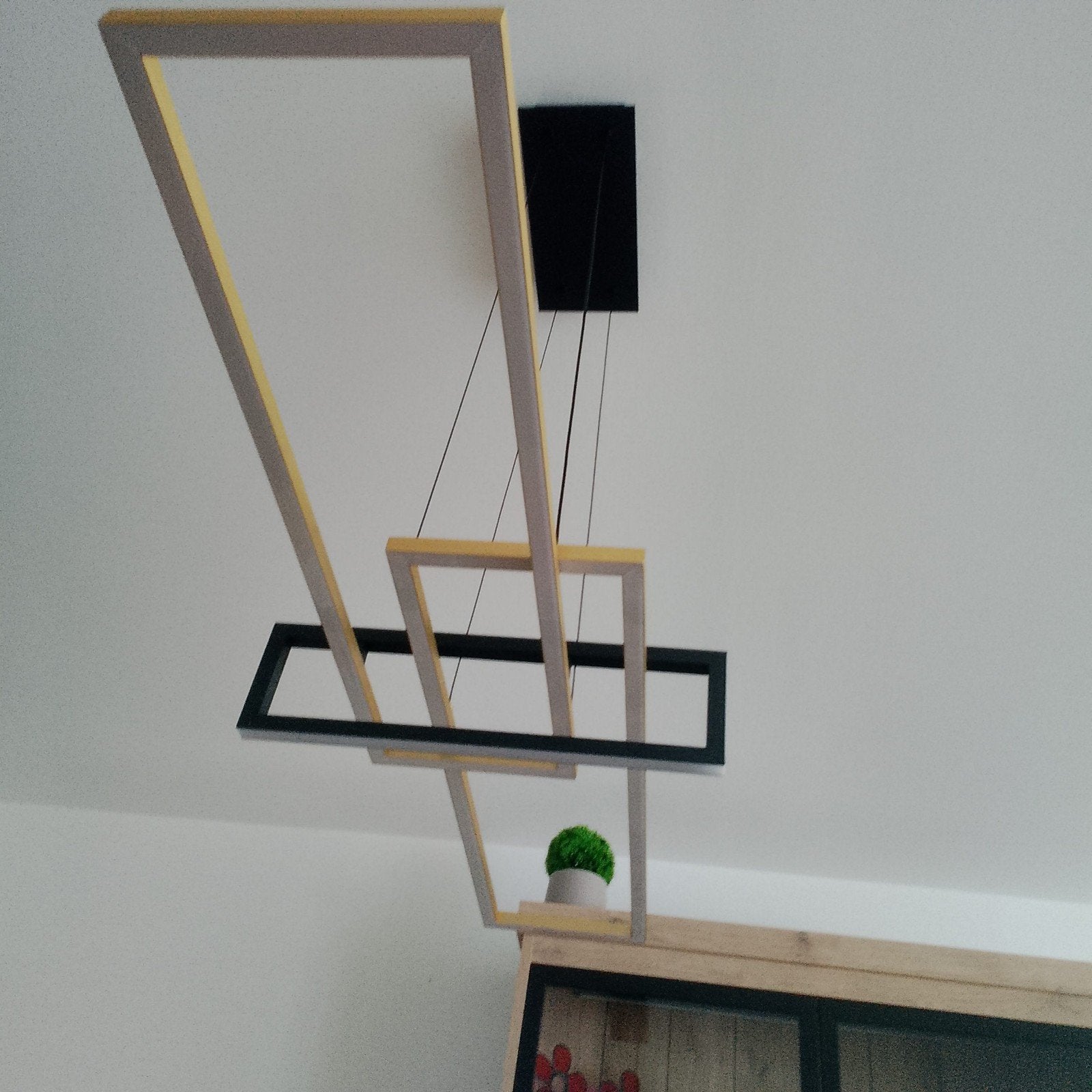 lampe de salle à manger design, Enlèvement, Comme neuf, Métal, Design lamp