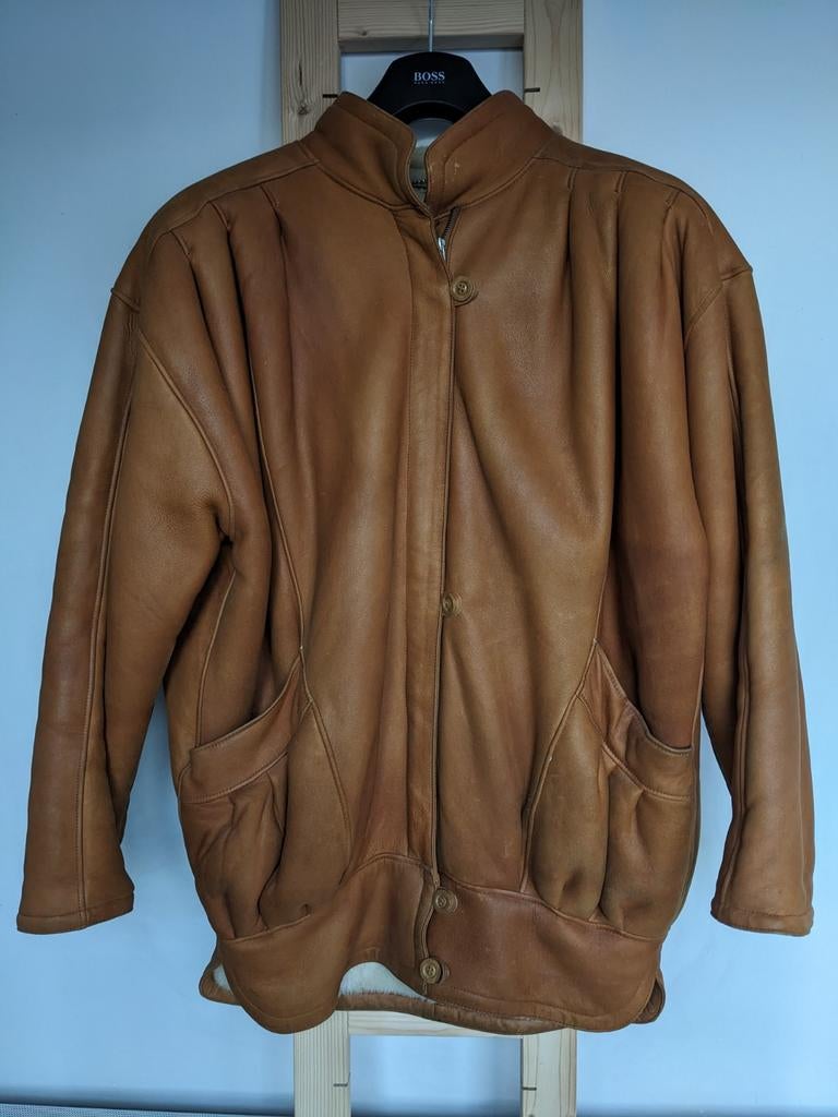 Veste rembourrée en cuir taille 38 pour femme, Taille 38/40 (M), Enlèvement ou Envoi, Dija, Brun