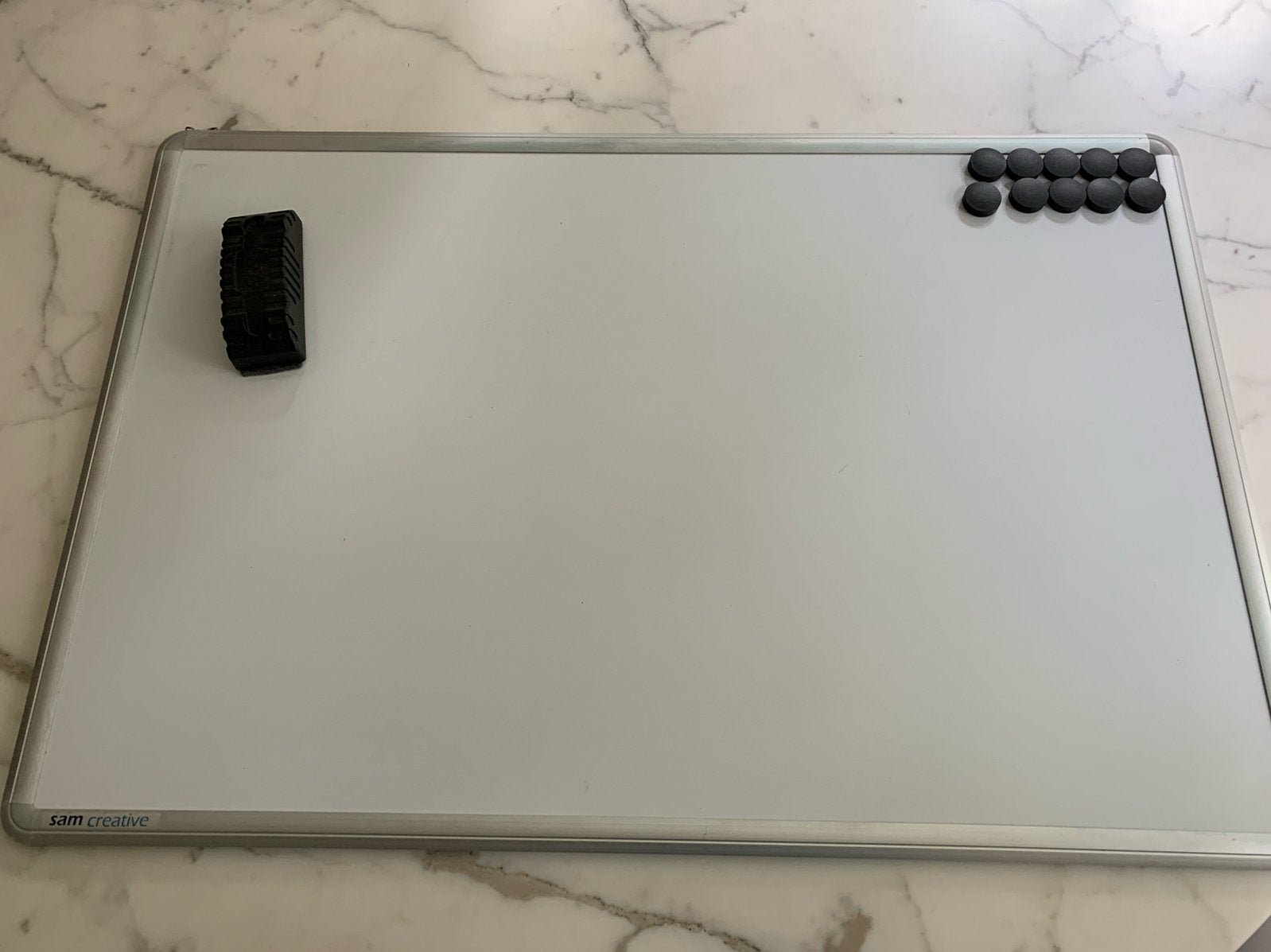 Whiteboard magnetisch , memobord, schoolbord 60x90cm, Ophalen, Zo goed als nieuw, Whiteboard