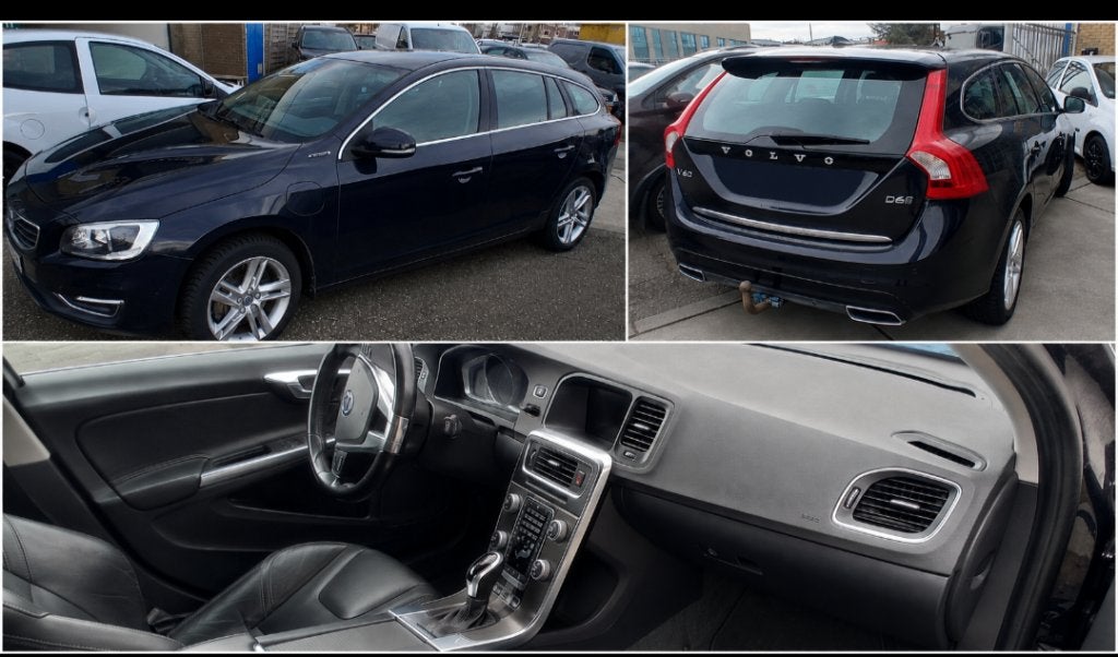 Volvo hybrid 2015, Automaat, Blauw, Leder, V60