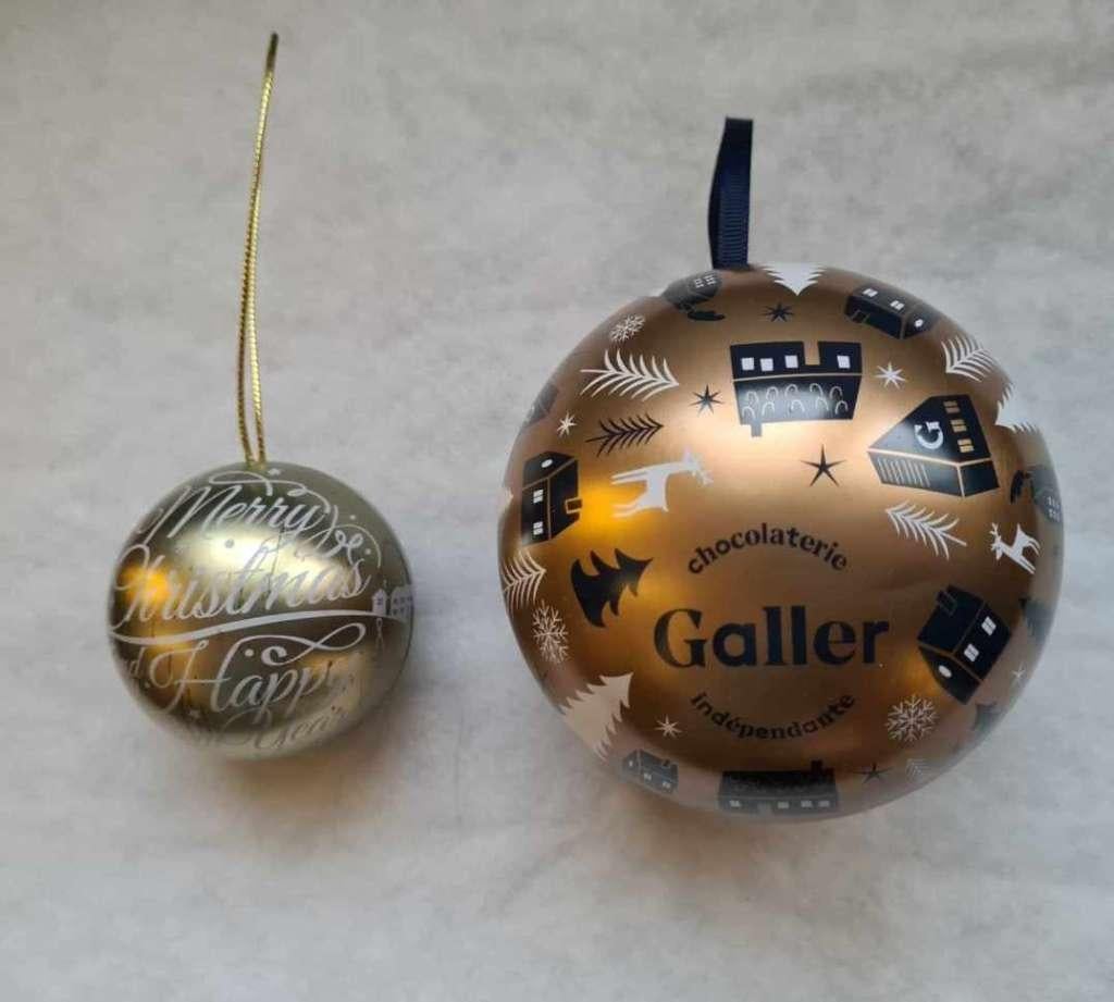 Lot de 2 boules de Noël, Enlèvement ou Envoi, Comme neuf