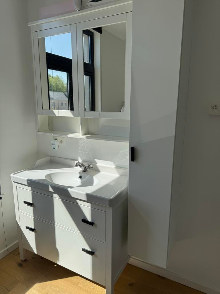 Ikea badkamermeubel te koop, Huis en Inrichting, Ophalen, Spiegelkast, 100 tot 150 cm, 100 tot 150 cm