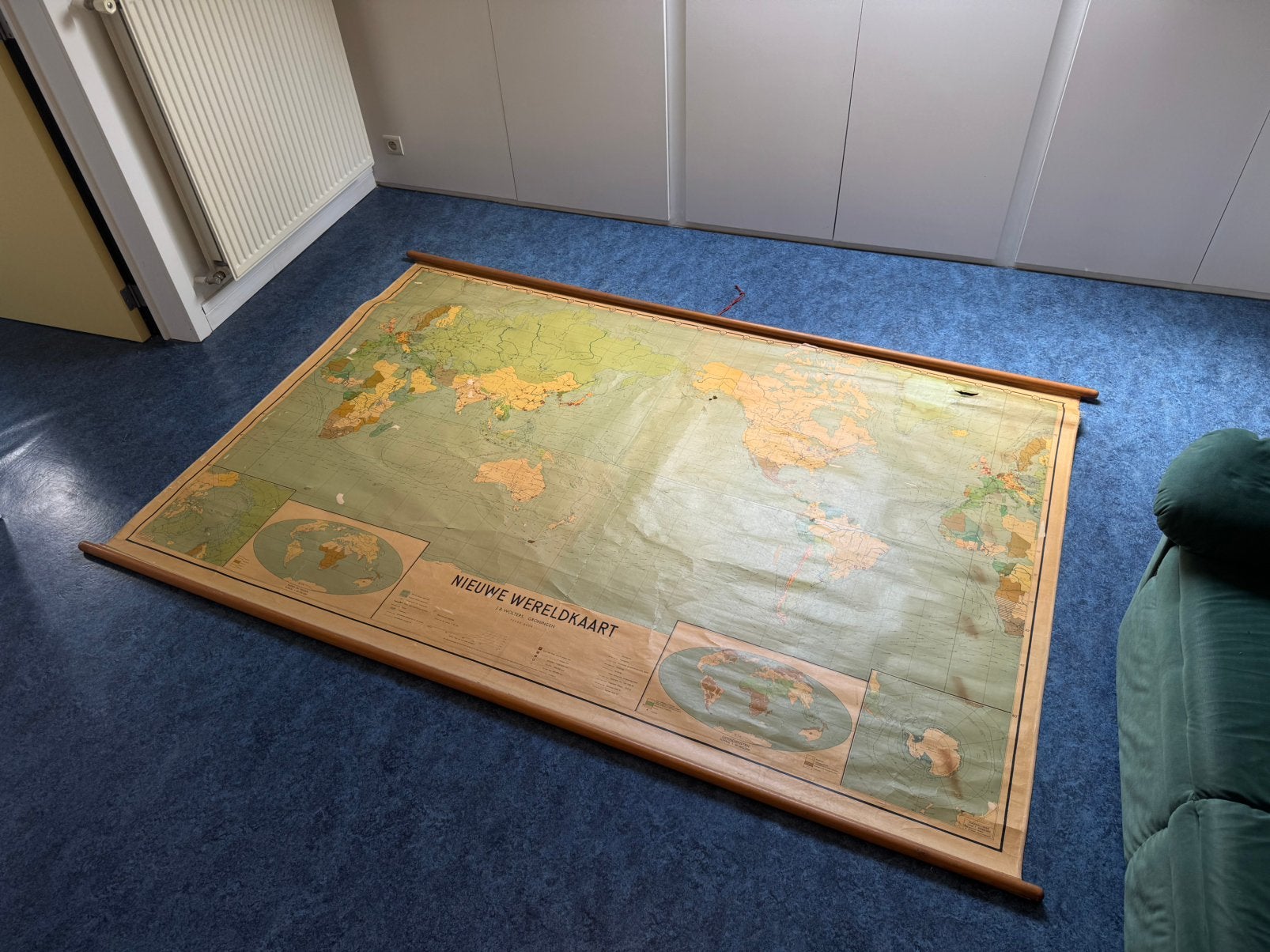 Vintage wereldkaart groot, Ophalen, Aardrijkskunde