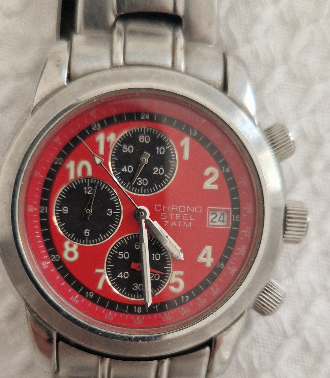 montre Homme,  acier inoxydable, Bijoux, Sacs & Beauté, Enlèvement ou Envoi, Acier, Acier
