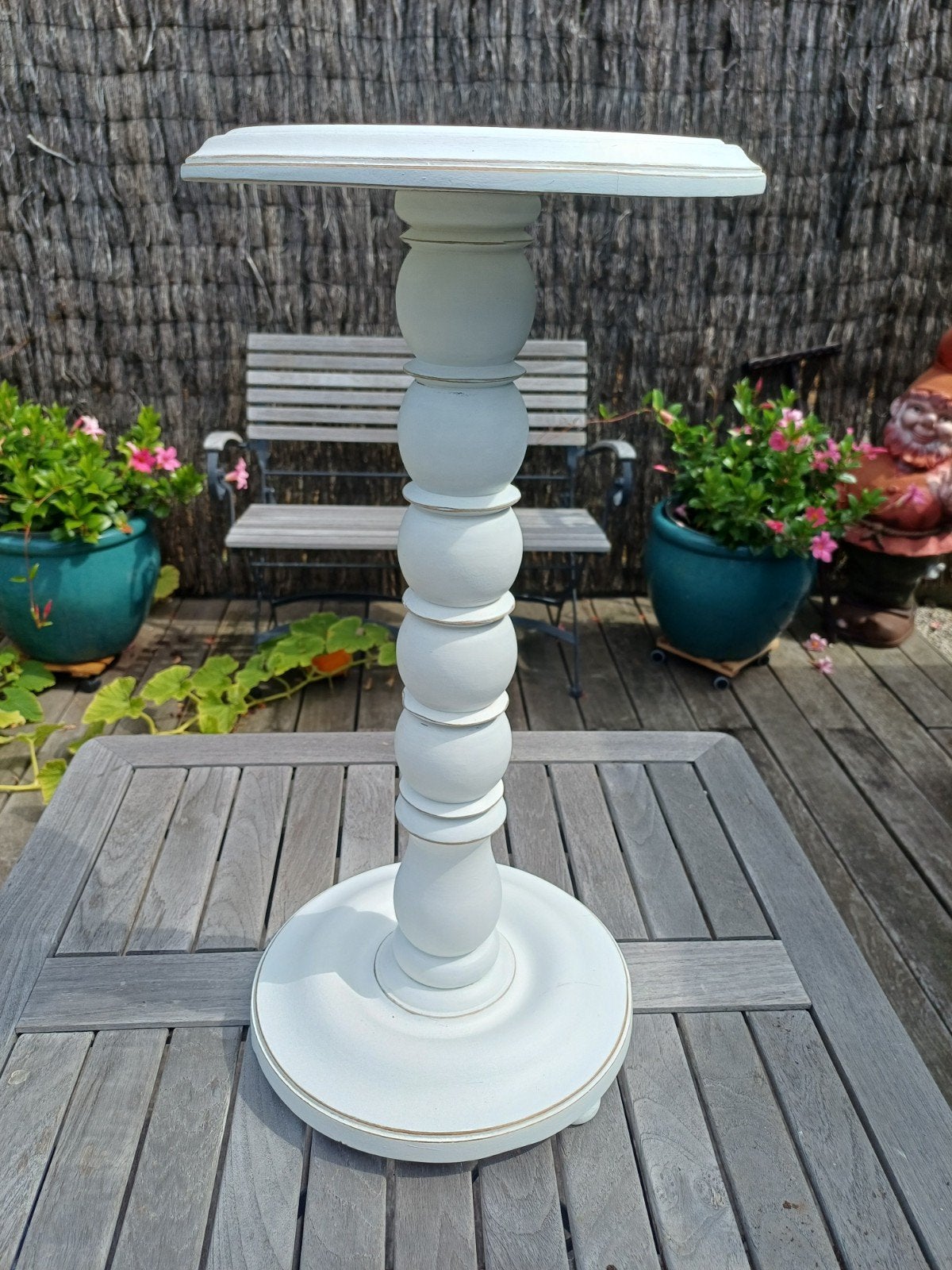 rond bijzettafeltje, Ophalen