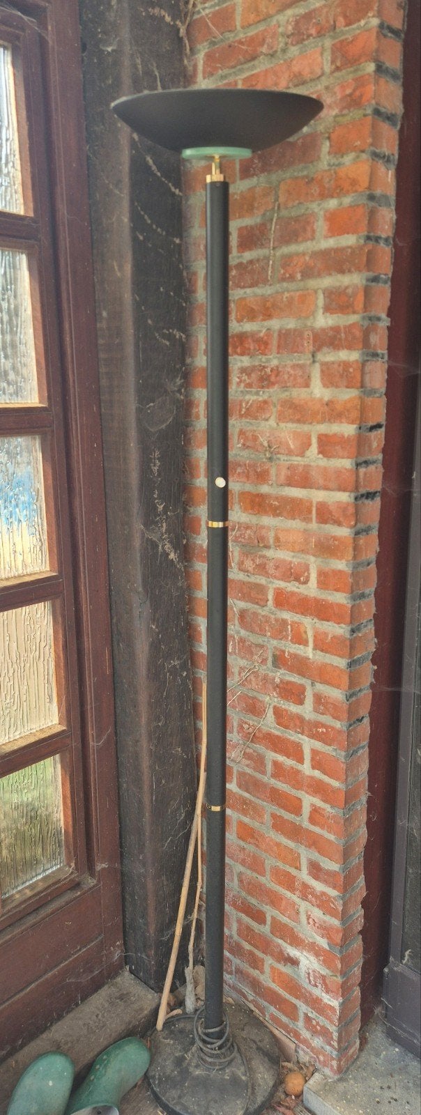 Twee zwarte, vintage staande lampen, Ophalen