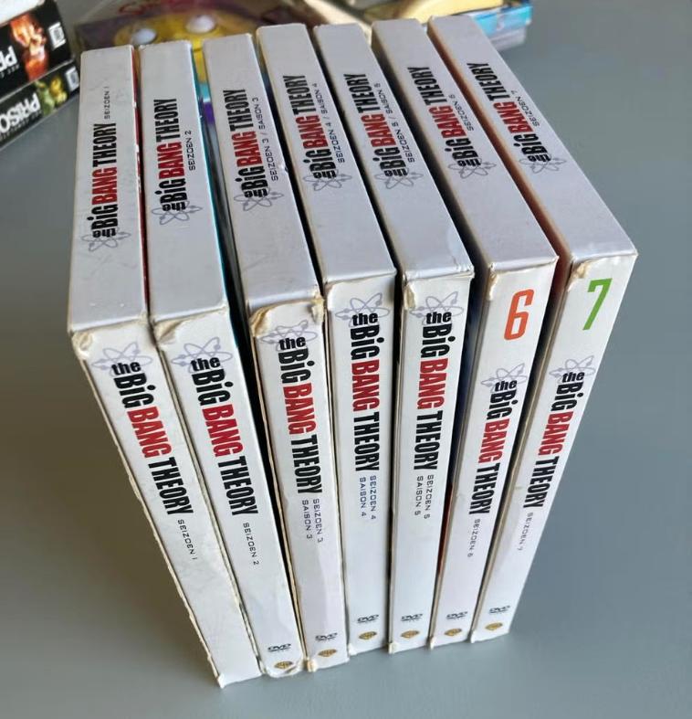 The Big Bang Theory seizoenen 1 t/m 7 op DVD, Coffret, Utilisé, Envoi, Comédie
