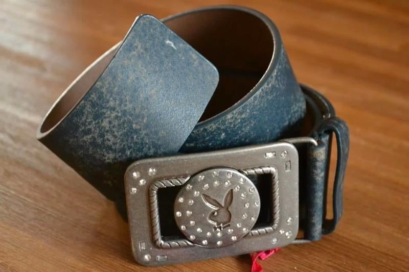 <3 echt lederen riem van playboy <3, Playboy, Verzenden, Nieuw, Zwart