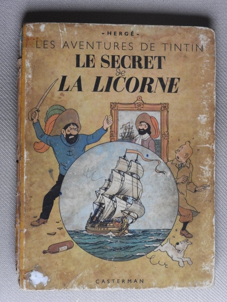 TINTIN "Le Secret de la Licorne" B1 1946, Livres, Une BD, Enlèvement ou Envoi, Utilisé, Hergé