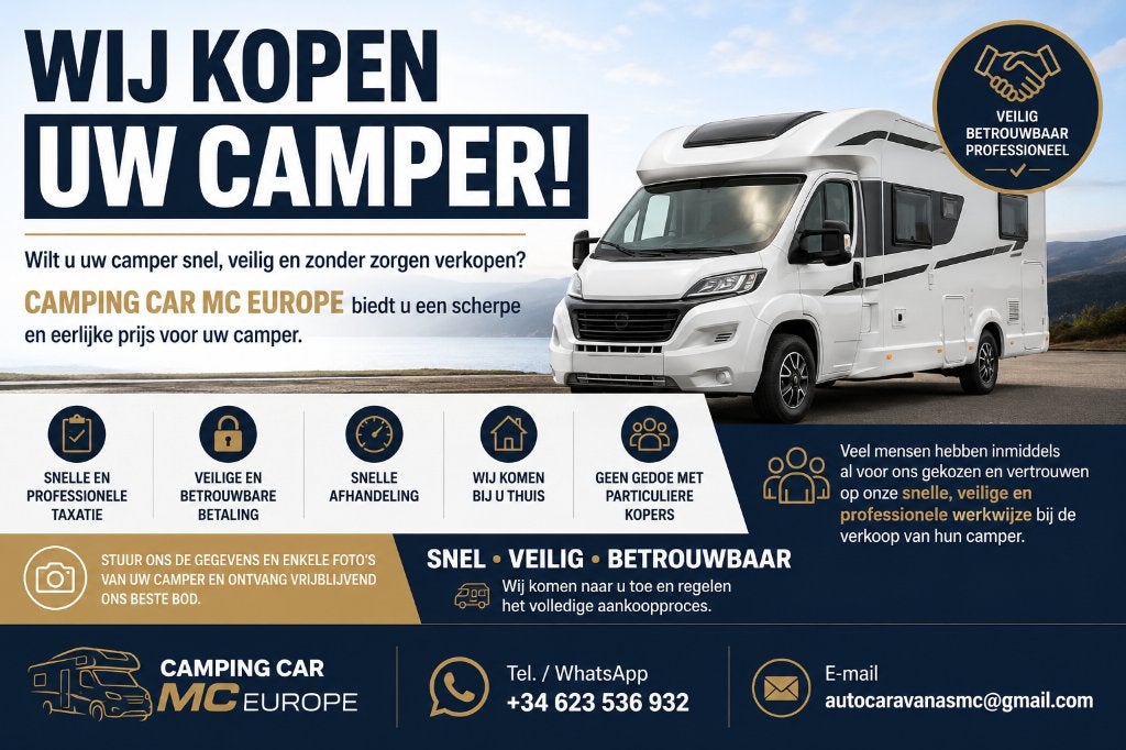 WIJ KOPEN UW CAMPER!, Caravanes & Camping