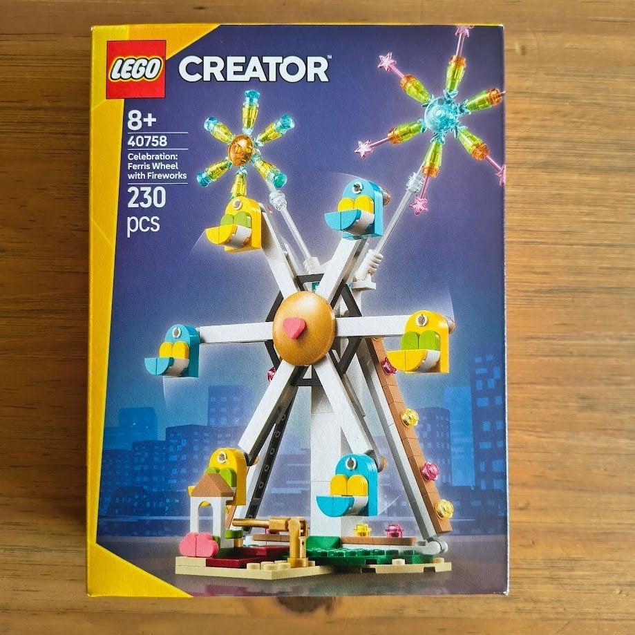 LEGO 40758 Reuzenrad met vuurwerk, Kinderen en Baby's, Ophalen, Nieuw, Complete set, Lego