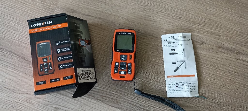 laser afstandsmeter (tot 40m), Ophalen of Verzenden, Zo goed als nieuw, Afstand