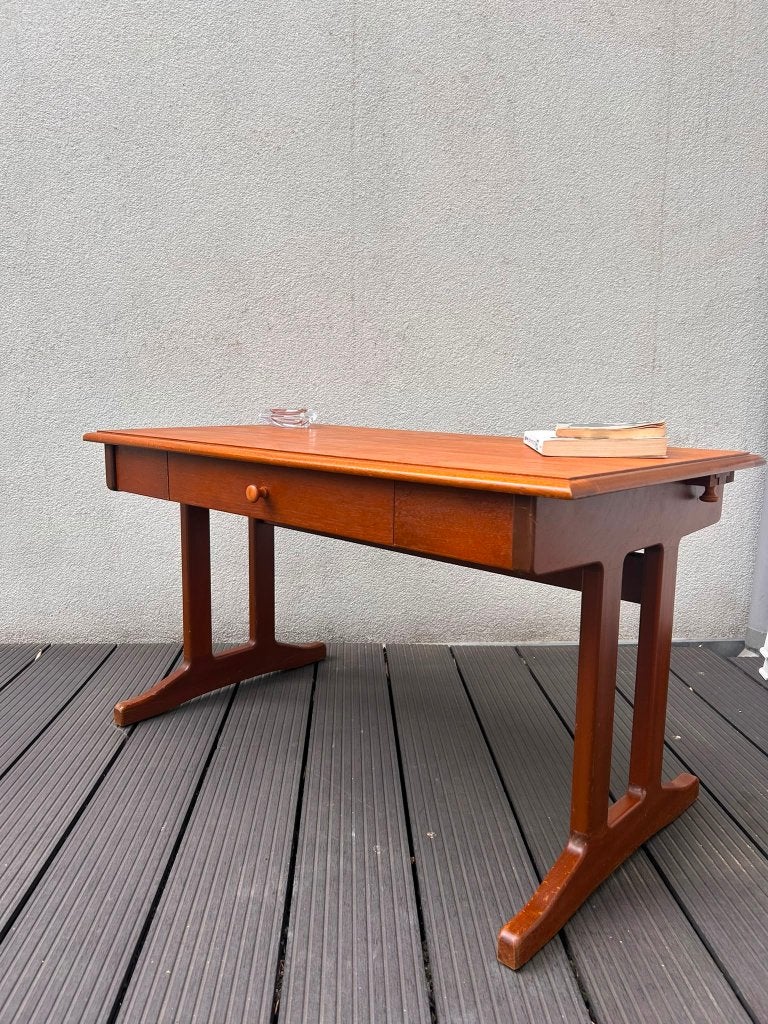 Table basse vintage en teck marque STAG, Maison & Meubles, Teck, 50 à 100 cm, Comme neuf, Enlèvement