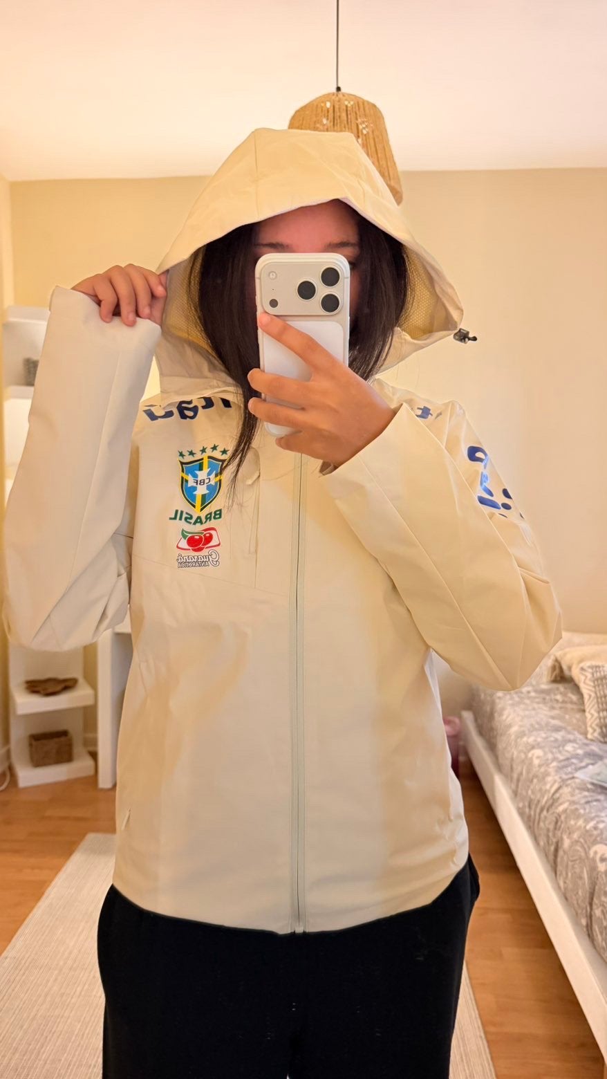 Veste nike bresil beige / S - M - L, Enlèvement ou Envoi, Comme neuf, Beige