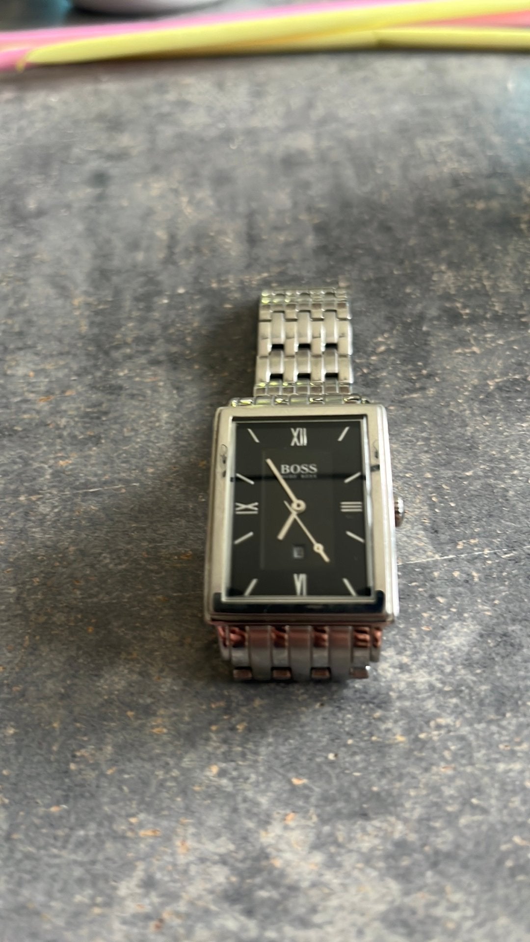 Montre Hugo Boss, Enlèvement, Comme neuf, Argent
