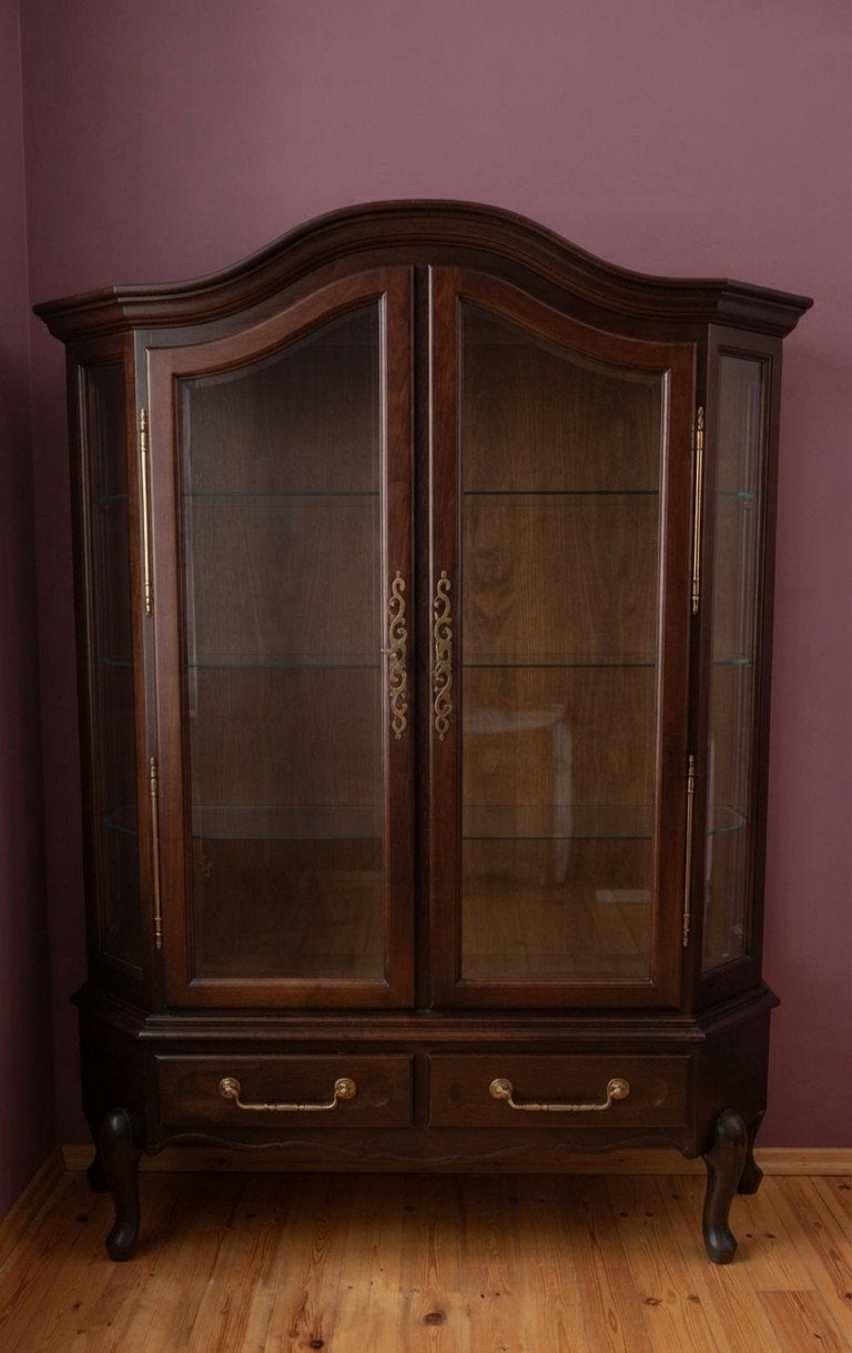 Magnifique grand meuble vitrine / bibliothèque, Maison & Meubles, Armoires | Vitrines, Enlèvement, Utilisé