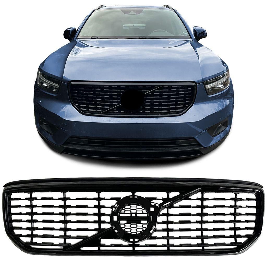 Grill Hoogglans Zwart Passend Voor Volvo XC40 2017 t/m 2022, Envoi