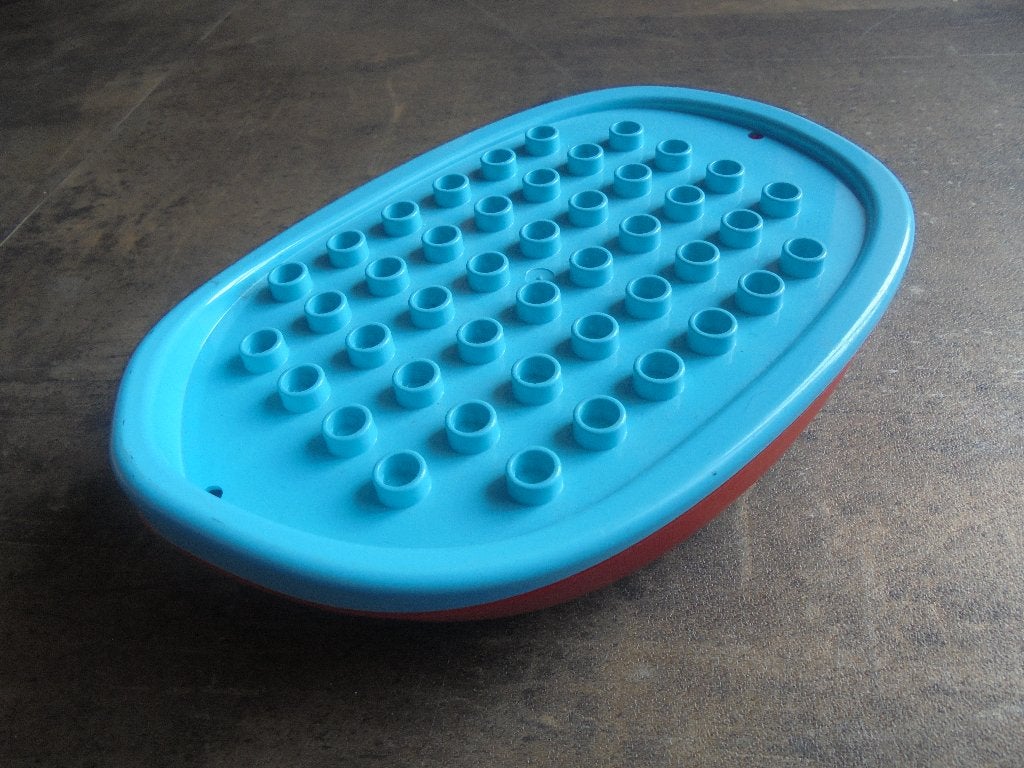 Lego Duplo Boat Hull Unitary 7x12 Base & Top (zie foto's), Enlèvement ou Envoi, Utilisé, Briques en vrac, Duplo