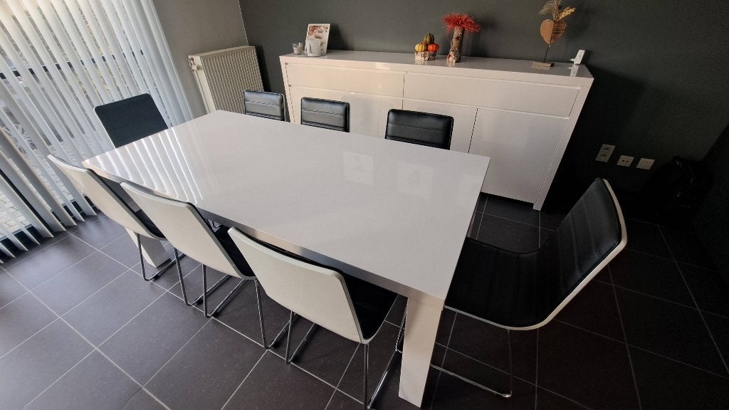 Eettafel met 8 stoelen, Maison & Meubles, Enlèvement