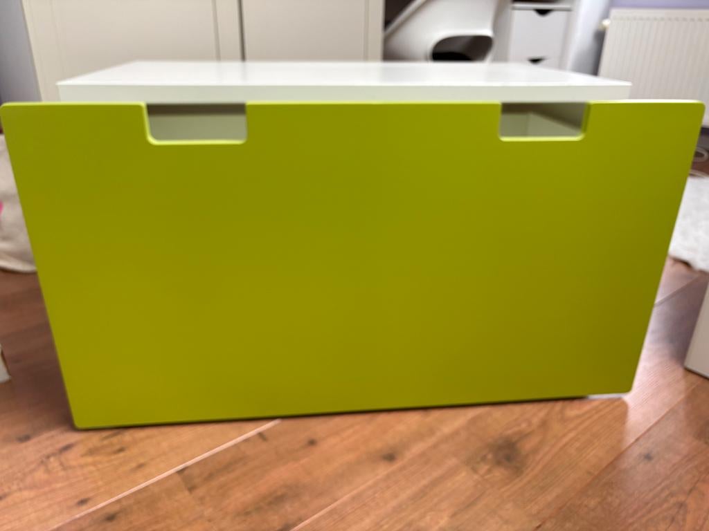 Ikea speelgoedkist SMÅSTAD - groen/wit, Ophalen, Gebruikt, Kast