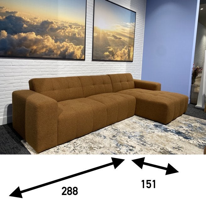 Nieuw stoffen hoeksalon 1195 euro., Huis en Inrichting, Ophalen, Nieuw, Stof