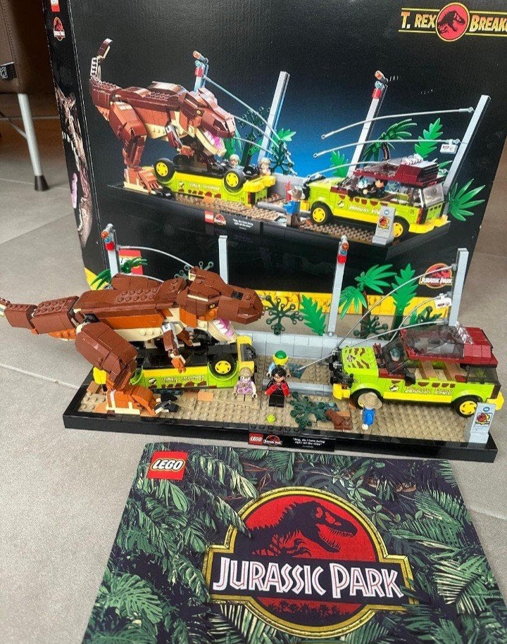 Set Lego Jurassic Park complet avec boîte, Enlèvement ou Envoi, Complet, Lego