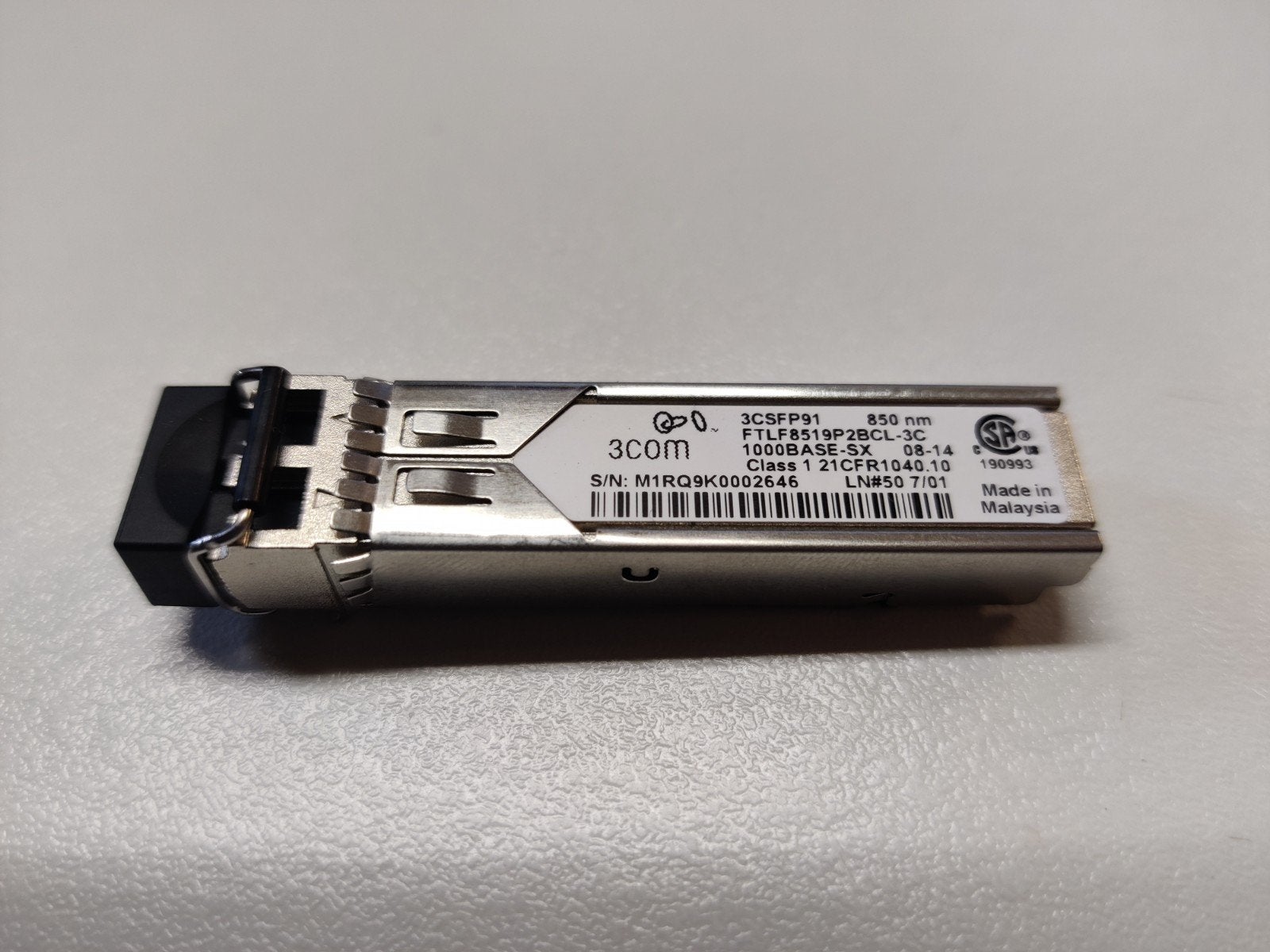3com SX SFP transceiver 1Gbit 850nm, Computers en Software, Netwerk switches, Ophalen