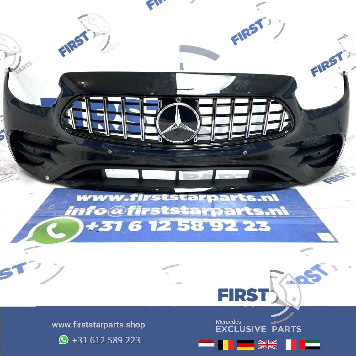 W213 W238 2023 FACELIFT AMG VOORBUMPER ZWART  E Klasse Merce, Utilisé, -, Avant, -