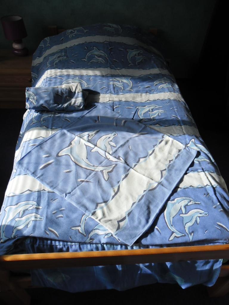 HOUSSE DE COUETTE  + TAIE 1 PERSONNE, Housse de couette, Une personne, Enlèvement, Utilisé
