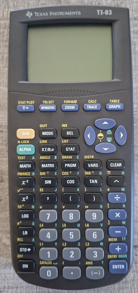 Texas Instruments TI-83 grafisch rekentoestel, Ophalen of Verzenden, Grafische rekenmachine, Gebruikt