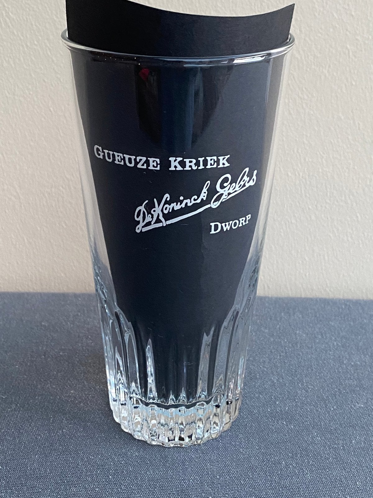 GUEUZE glas brouwerij DE KONINCK Gebrs te DWORP, Collections, Enlèvement ou Envoi, Comme neuf, Verre ou Verres, De Koninck