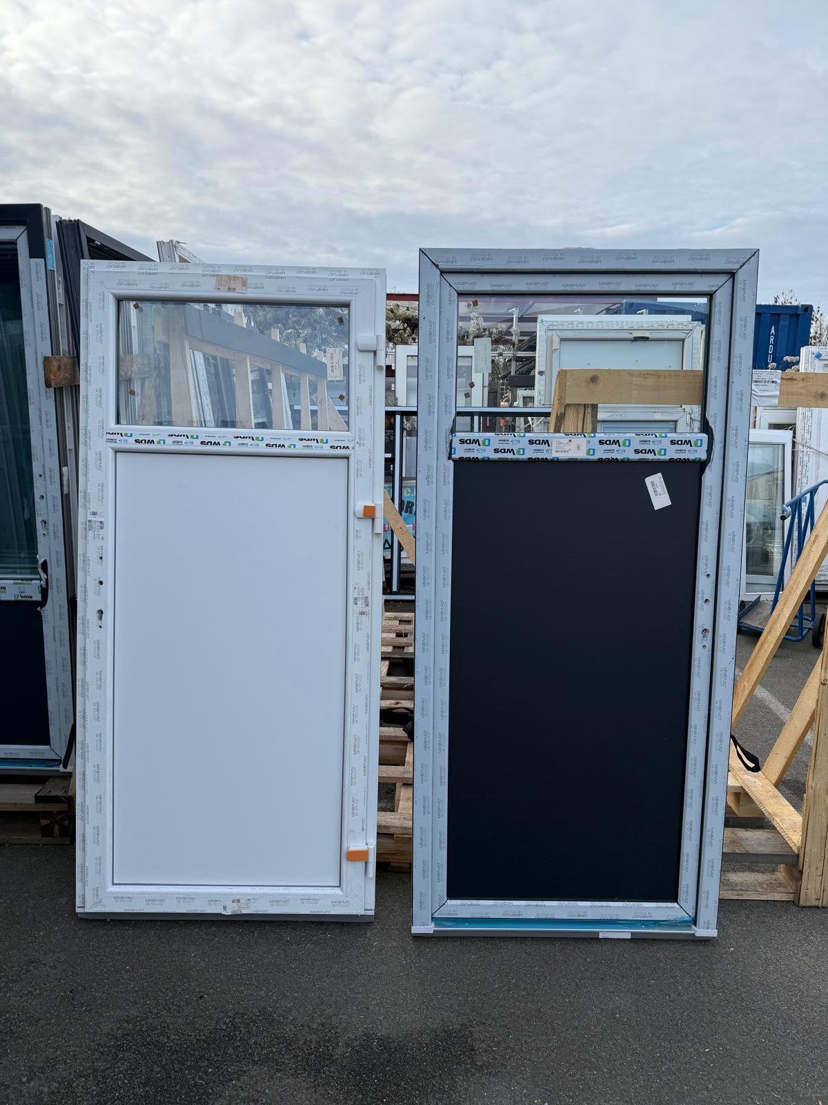 Pvc dbl glasdeur, Ophalen of Verzenden