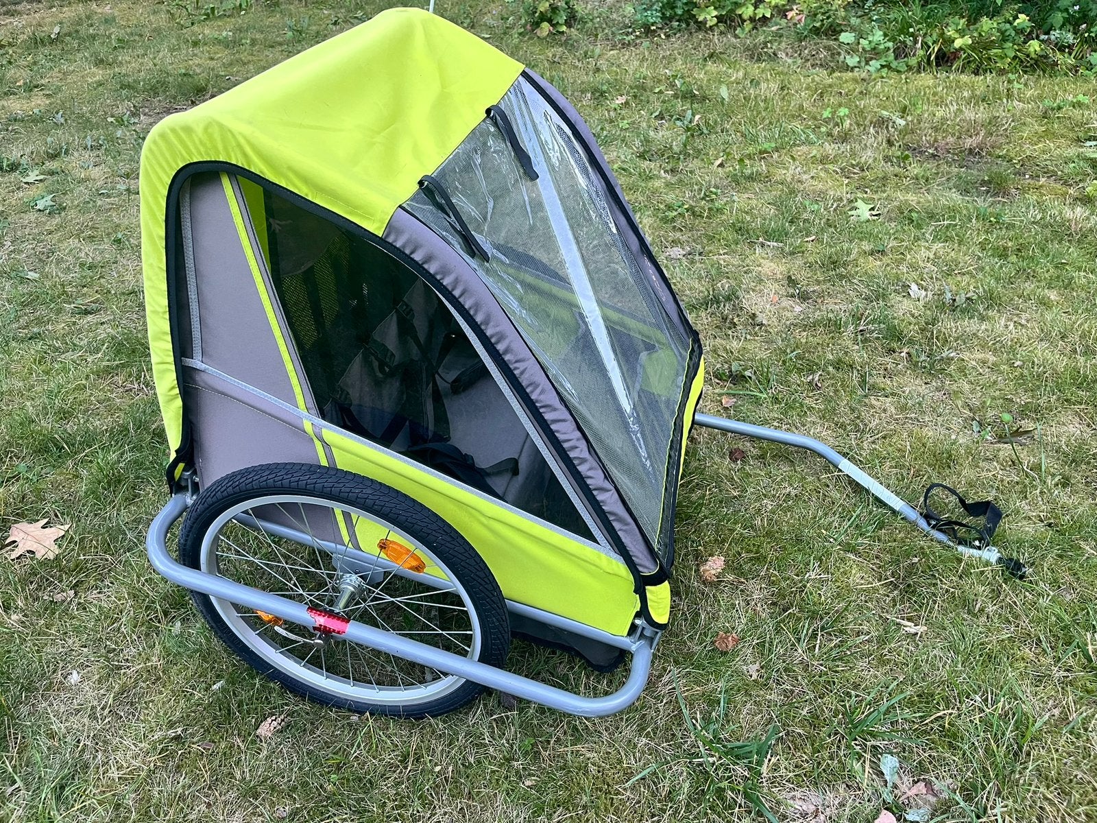 Fietskar aanhangkar fiets 2 kindjes, Fietsen en Brommers, Ophalen, Gebruikt, Kinderkar