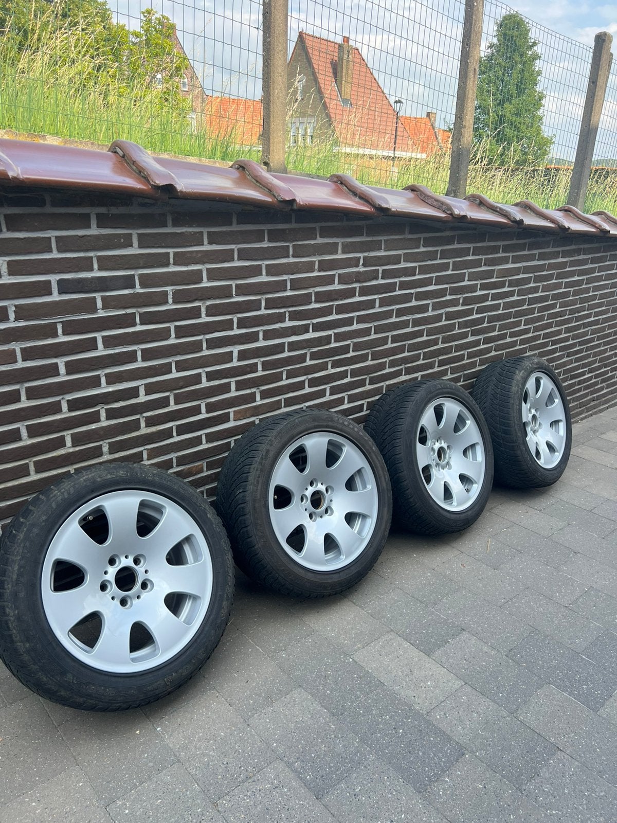 BMW X1 E84 originele 17 inch velgen met banden – 225/50 R17, Enlèvement, 17 pouces, Pneu(s)