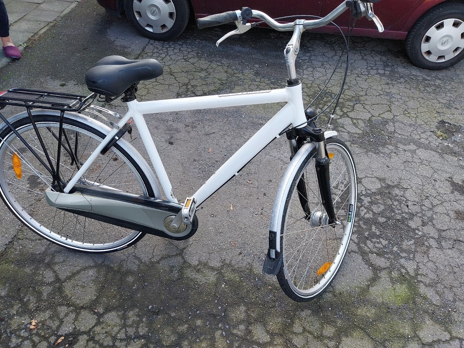 Stadsfiets voor heren, framemaat 58 tot 62, Fietsen en Brommers, Overige merken, Versnellingen, Ophalen of Verzenden, Zo goed als nieuw