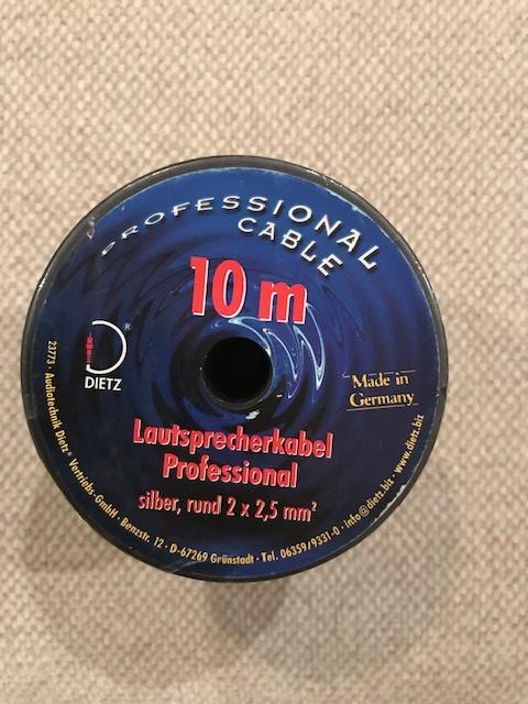 Dietz 23773  -  10m speakercable, Auto diversen, Autospeakers, Nieuw, Ophalen of Verzenden