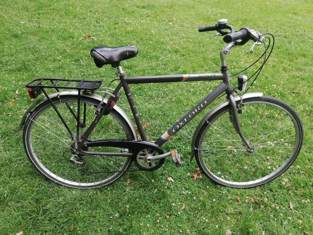 Oxford herenfiets in zeer goede staat, Gebruikt, Velgrem, Versnellingen, 53 tot 57 cm