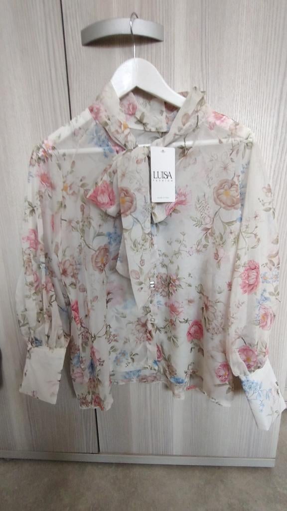 Gebloemde zomerblouse Luisa Fashion, Kleding | Dames, Blouses en Tunieken, Maat 38/40 (M), Overige kleuren, Nieuw, Ophalen of Verzenden