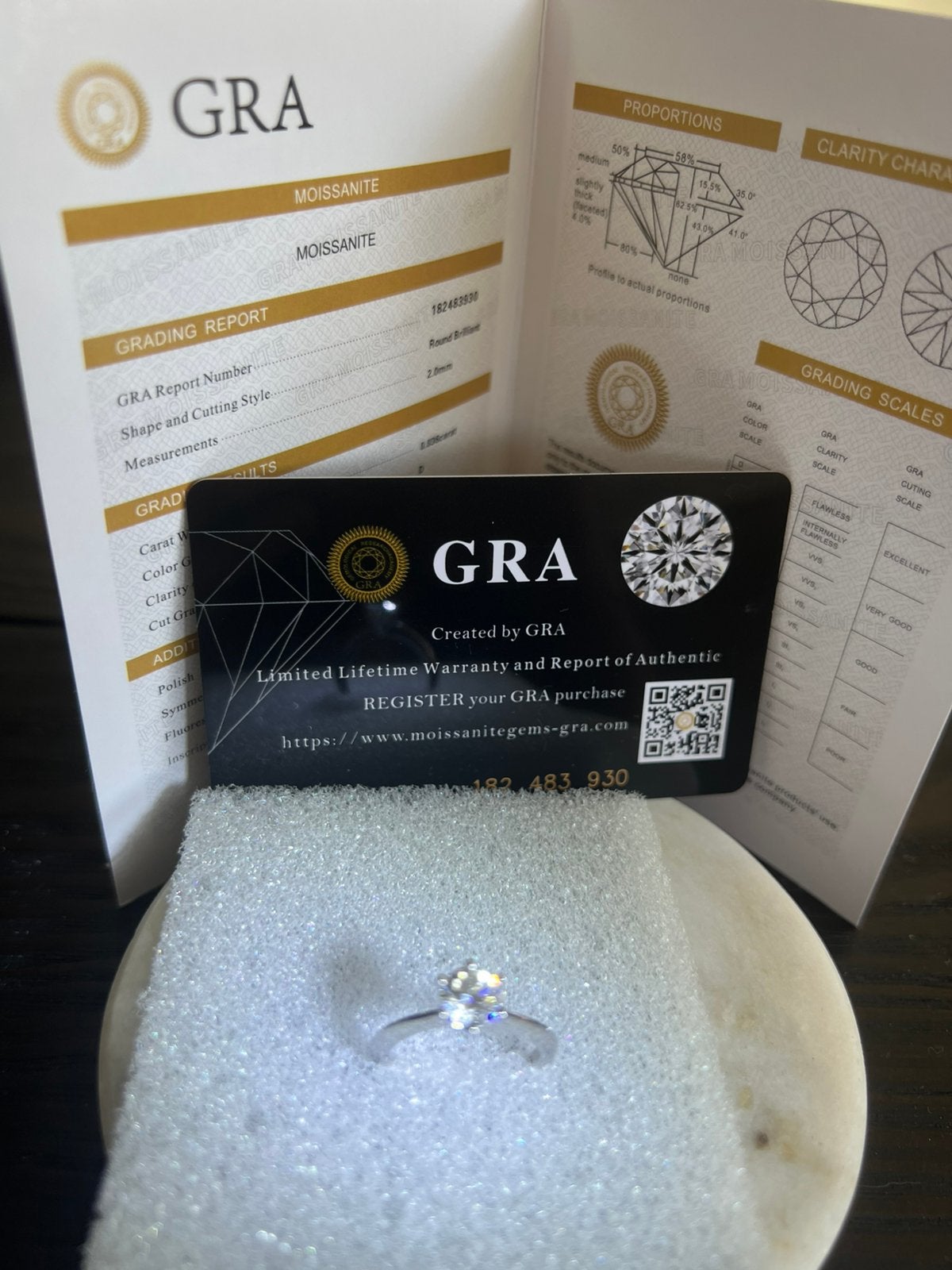 Solitaire moissanite 1 carat et argent massif, Enlèvement ou Envoi, Comme neuf